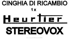 ★ERSATZRIEMEN MOTOR 1x HEURTIER STEREOVOX SUPER 8mm PROJEKTOR★