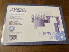 Creative Memories CUE THE BLUE Variety Mat Pack NEW 12 of both sizes