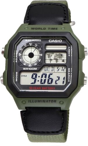 Casio AE-1200WH Serie Herren Weltzeit Quarz Digital Schwarz Klassiker aus Japan🔥 - Bild 9 von 30