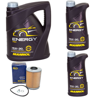 Mannol Energy 5W-30 Inspektionspaket – 5 L Motoröl + Ölfilter + Luftfilter – Für Benzin & Diesel