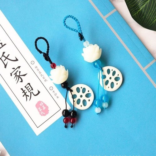 New Grandmaster of Demonic Cultivation Wei Wuxian wangji Lotus Pendant Key Chain - Picture 2 of 13