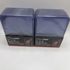 Ultra Pro 3X4 PREMIUM Toploaders 35pt 2 Packs of 25 for Standard Sized Cards