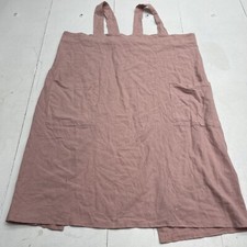 Women  s Pink Split Back Pocket Front Sleeveless Swimsuit Cover Up Size Medium