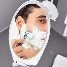 Fogless Shower Mirror Shaving Mirror with Suction & Swivel 15cm Bathroom Mirrors