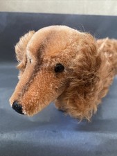 Steiff Dackel Waldi 4140/17 mit Knopf und Fahne 33cm