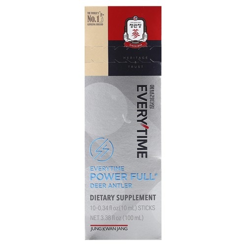 Deer Antler, Everytime Power Full, 10 Sticks, 0.34 fl oz (10 ml) Each