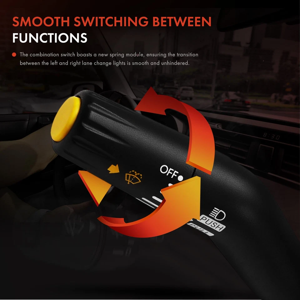 Interruptor de señal de giro multifunción para Freightliner M2 106 03-11 M2 112 Thomas Foto 4 de 4