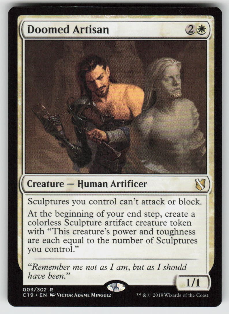 Doomed Artisan Rare Commander 2019 3 MTG Near Mint