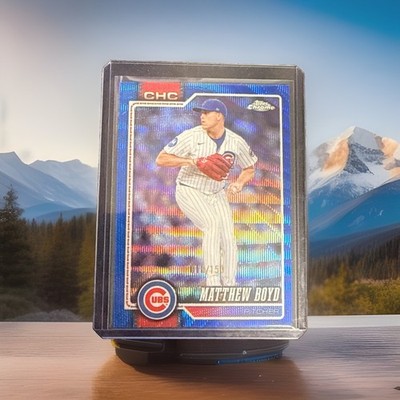 2026 Topps Chrome Matthew Boyd Blue Color Match #18/150 🔥 Chicago Cubs