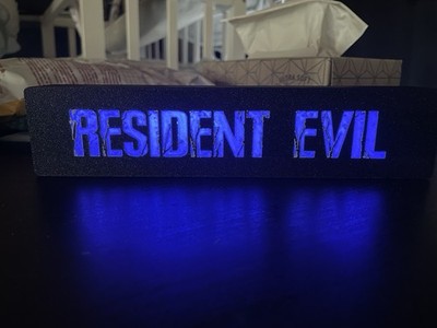 Resident Evil 1 Lightbox V3| Nachtlicht | Lichtkasten | RGB USB FERNBEDIENUNG