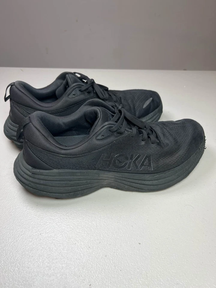 Zapatillas deportivas Hoka One One Bondi 8 negras para hombre talla 12D Foto 4 de 4