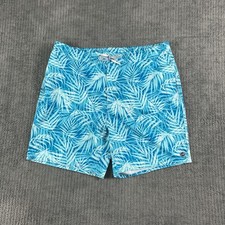 Johnnie-O Swim Shorts Mens Extra Large Floral Lined Elastic Waist Drawstring 7"