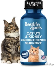 Cat UTI Remedy & Kidney Support for Cats, Natural Urinary Tract Infection and Ca