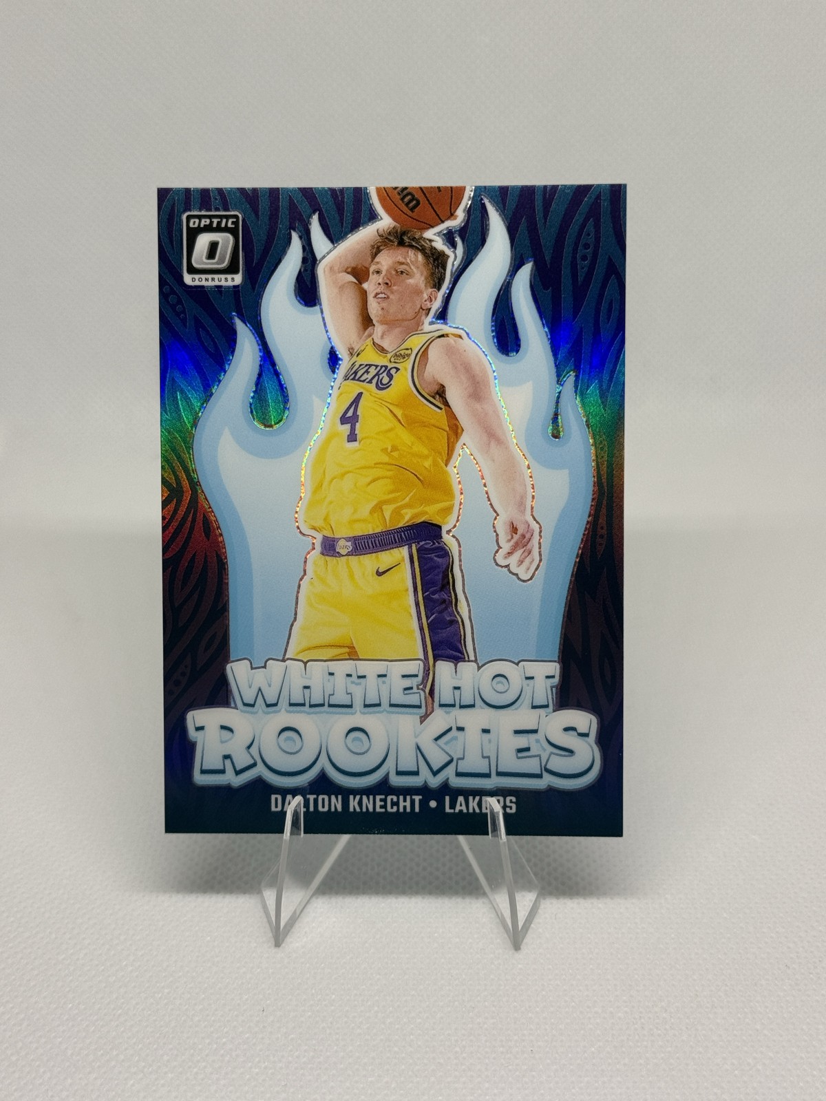 2024-25 Panini Donruss Optic White Hot Rookies Dalton Knecht #9 Purple Lakers 🔥
