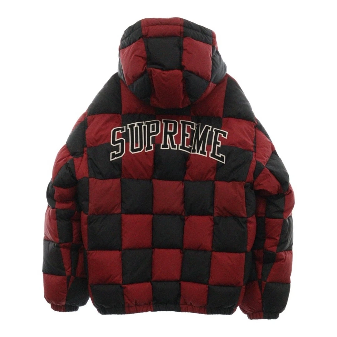 SUPREME 19AW veste bouffante à damier rembourrée à carreaux survêtement rouge noir occasion 30f