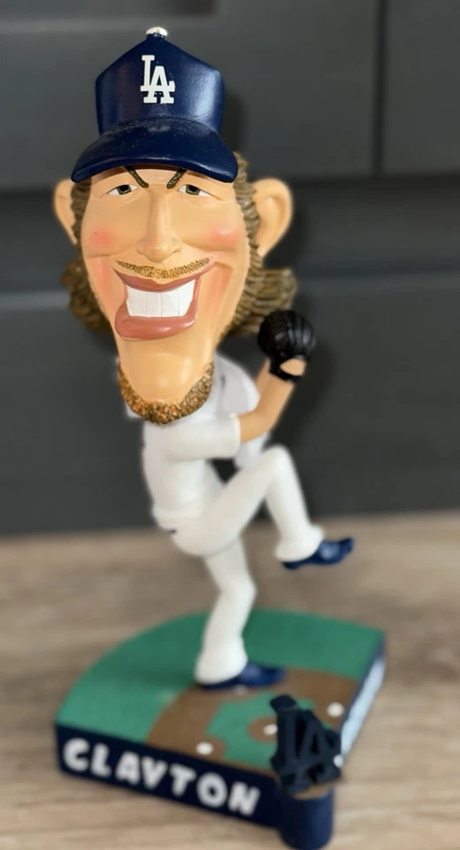 9" Legends Of Diamond CLAYTON KERSHAW Caricatura Bobblehead #369/2.017 Dodgers Foto 4 de 4
