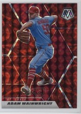 2021 Panini Mosaic Reactive Red Mosaic Prizm Adam Wainwright #148 1oq5