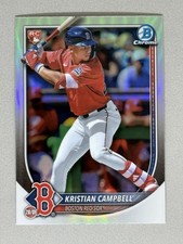 Kristian Campbell 2025 Bowman Chrome #58 Red RC Variation Rookie Red Sox 🔥💪🔥￼