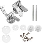 1 Set Zinc Alloy Toilet Seat Lid Hinge Adjustable Replacement Screw Fittings