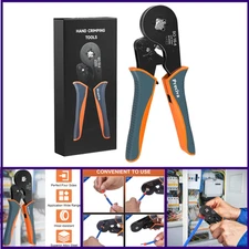 Wire Ferrule Crimping Tool Preciva Square Jaw Wire Crimping Pliers AWG 28-5 Self