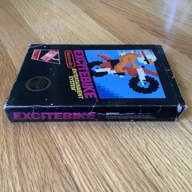 EXCITEBIKE 5-screw CIB w/ manual & box for Nintendo NES (1985), TESTED & WORKS!