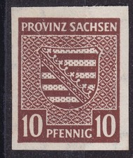Briefmarken SBZ Prov. Sachsen Mi Nr. 72  X  Wappen **