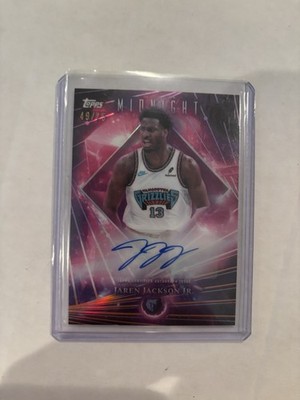 2025-26 Topps Midnight - Dark Matter Autographs Jaren Jackson Jr /75 SSP!