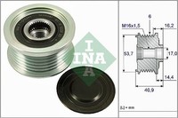 INA Generatorfreilauf 535027010