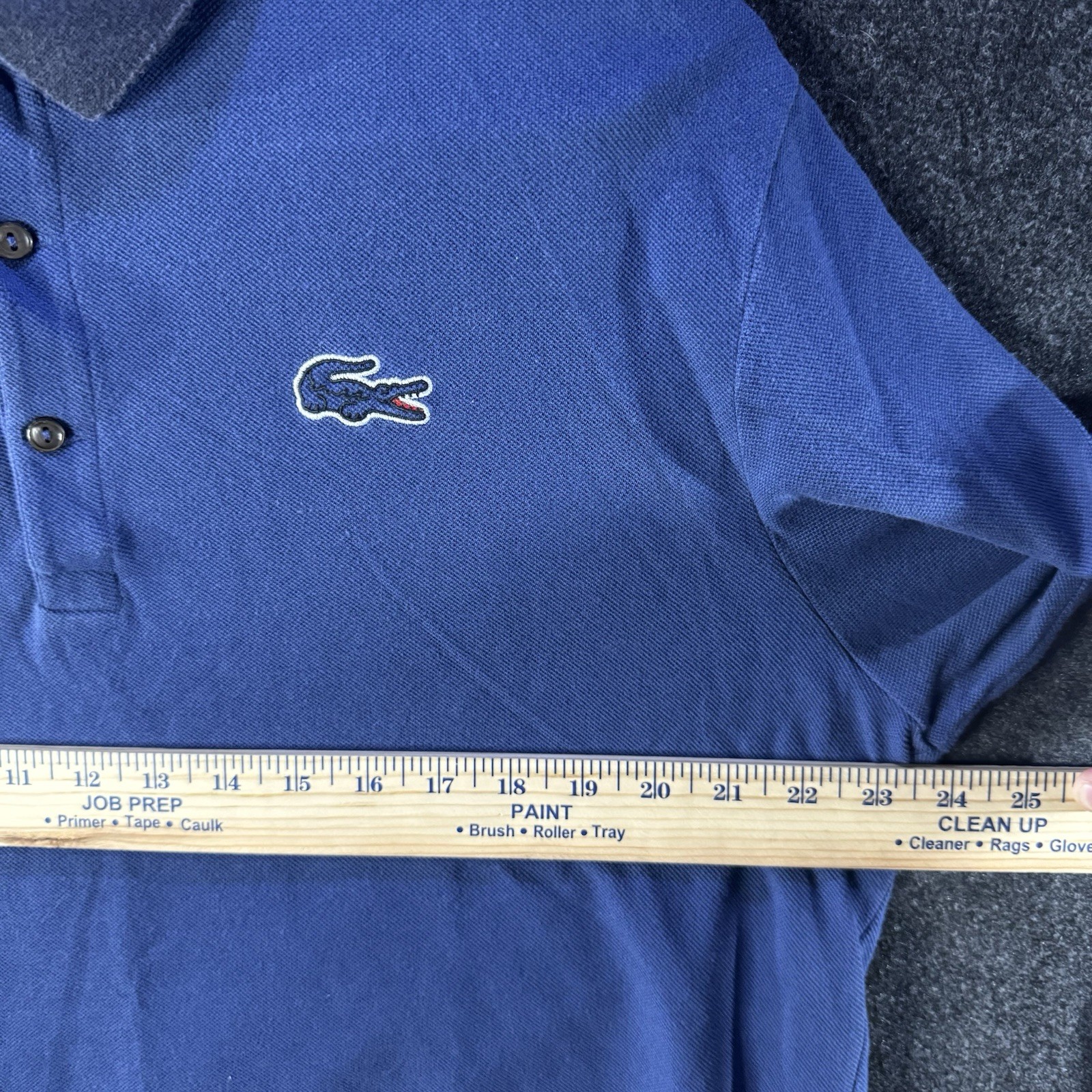 Lacoste Blue Long-Sleeve Pique Polo Shirt  Men’s Size 7 thumbnail 5