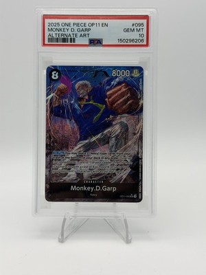 PSA 10 Monkey.D.Garp (Alternate Art) OP11-095 A Fist of Divine
