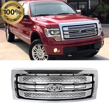 For 2009-2014 Ford F-150 F150 Platinum Style Grill Front Bumper Grille Chrome Us