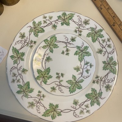 Vintage Collingwoods bone china  5 Dinner & 5 Desert Plate Rare Juego cafe