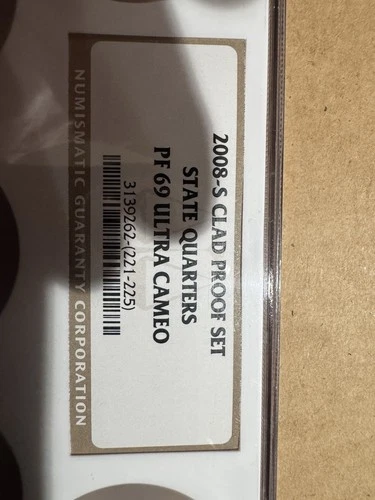 2008-S Silver State Quarters Proof Set NGC