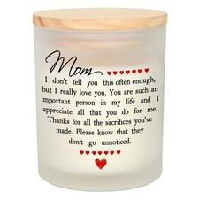 Christmas Birthday Gifts for Mom - Long Lasting Vanilla Lavender Candle 10 oz...