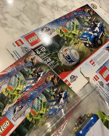 LEGO Jurassic World: Dilophosaurus Ambush (75916) & (75915) 100% COMPLETE