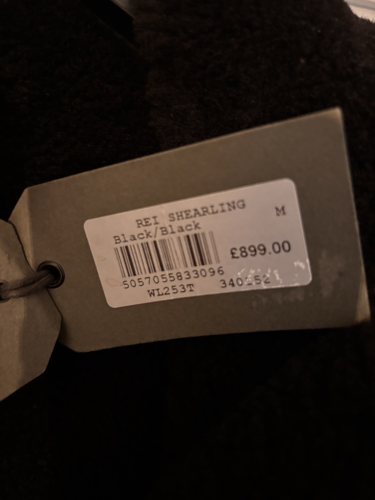 All Saints Rei Shearling Coat - Black - Size Medium - Brand New - RRP £899 image 4