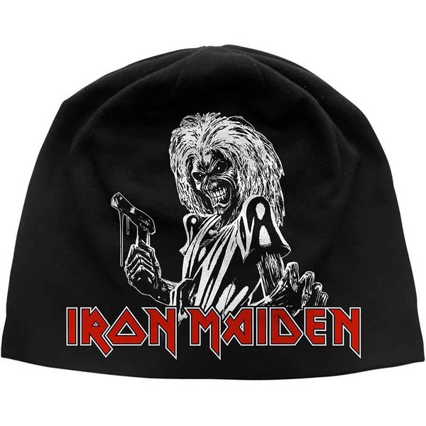 Iron Maiden MüTze Beanie Cap Classic Killers Logo Offiziell Nue Schwarz Jersey-image