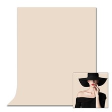 Beige Background Photobooth Professional Photo Backdrop Curtains Studio 6x9Ft