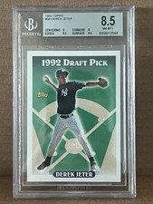 Topps 1993 Derek Jeter Draft Pick Rookie RC #98 New York Yankees BGS 8.5