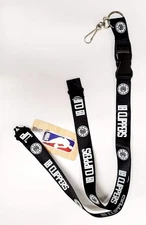 Los Angeles Clippers Blackout Lanyard Keychain Double Sided Breakaway Safety...