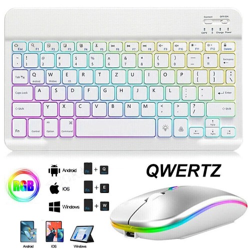 QWERTZ Beleuchtet Tastatur Für Huawei Honor Pad X8 X9A/X9 Pro MatePad Pro 11 SE - Bild 3 von 30