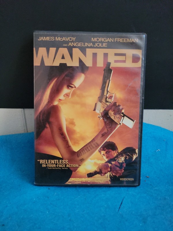 Wanted (DVD, 2008, Widescreen) James McAvoy ~ Morgan Freeman ~ Angelina Jolie