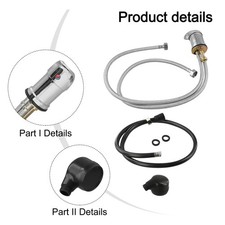 Salon Shampoo Bowl Faucet Sprayer Kit with Flexible Hose for Hair Washing
