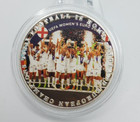 England Women Euro 2022 Champions signed Coin Medal Soccer Collectible UEFA — photo 1