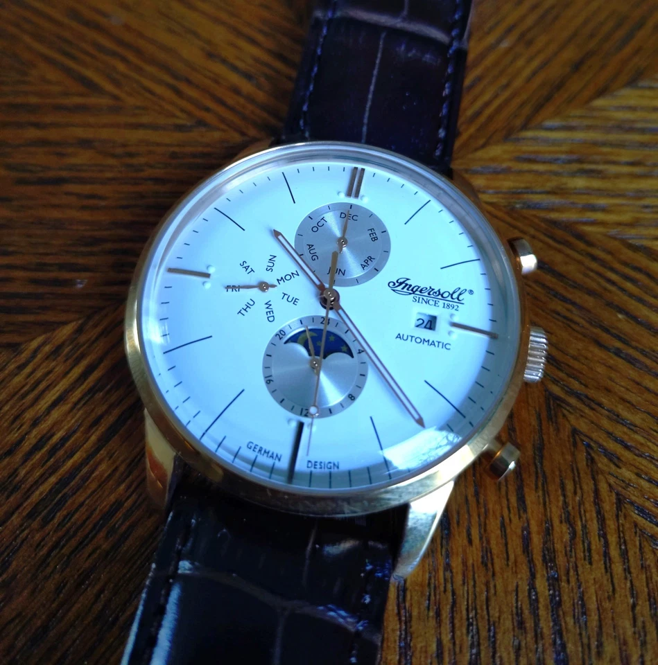 Herren-Armbanduhr INGERSOLL 40mm Edelstahlgehäuse Automatik 22 Jewels - Bild 2 von 4