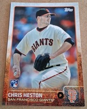 2015 Topps #530 Chris Heston RC RARE HTF ROOKIE SF GIANTS 