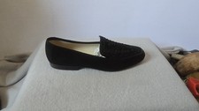 Pancaldi Made In Italy Size 7. 5AA Suede Slip On Loafers Embroidered Floral...