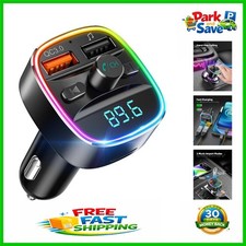 Multi-Functional Bluetooth FM Transmitter for Cars   Hands-Free Calls  Charge