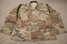 OCP Army Combat Uniform Coat Propper ACU Patched Large Long