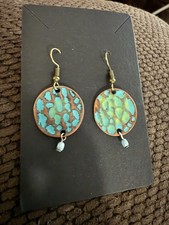Turquoise color Dangling Earrings